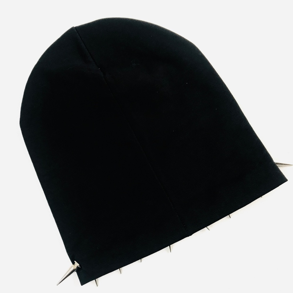 Rat Baby Spike Cross Black Beanie - Picture 3 of 3